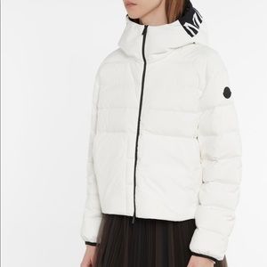 Moncler anwar giubbotto white puffer goose down jacket size 2